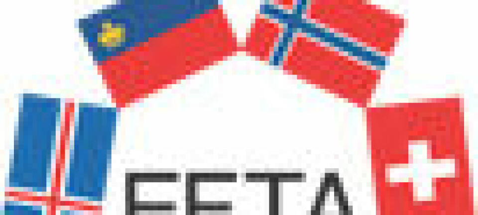 'Island, Liechtenstein, Sveits og Norge er med i EFTA.'
