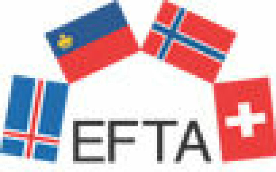 'Island, Liechtenstein, Sveits og Norge er med i EFTA.'