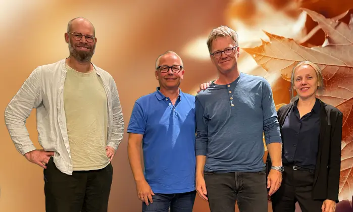 Erlend Strand Gardsjord, Jan Ivar Røssberg, Kim Dysthe og Unn Haukvik snakker om kognitiv atferdsterapi hos fastlegen. Erlend Strand Gardsjord, Jan Ivar Røssberg, Kim Dysthe og Unn Haukvik snakker om kognitiv atferdsterapi hos fastlegen.