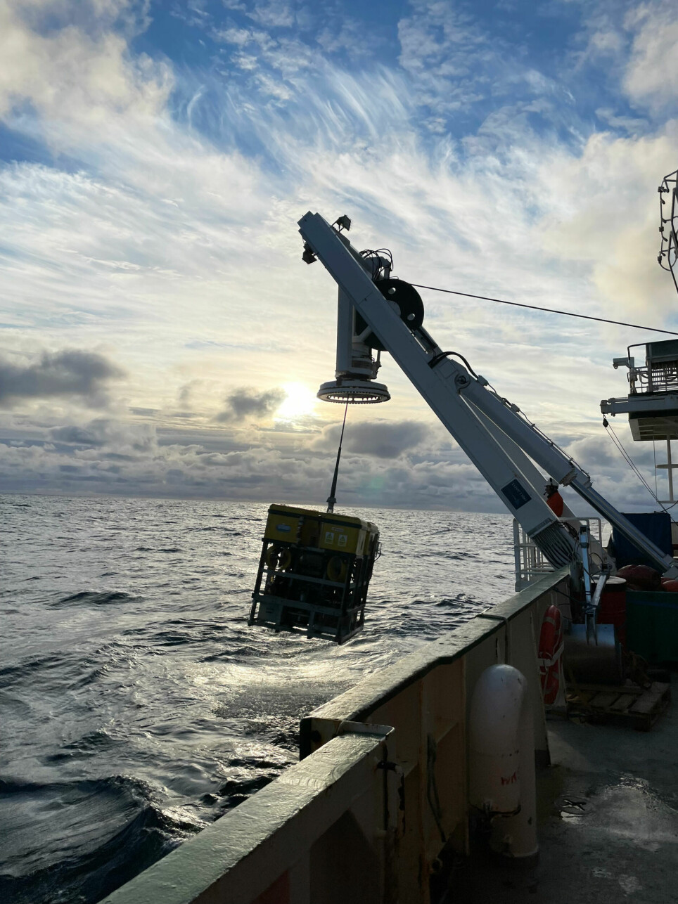 Over tre tonn med teknologi utgjør ROV’en Holland 1 som Mareano bruker til kartlegging av dyphavet rundt Svalbard.