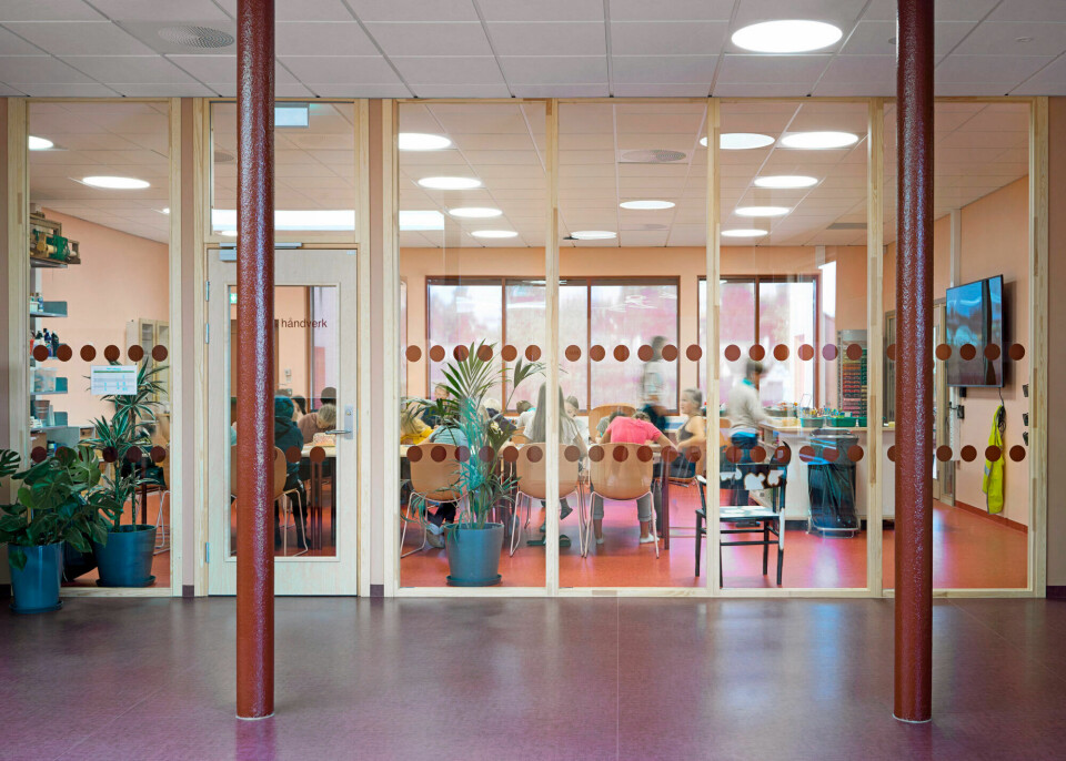 Art and handicrafts spaces at Hebekk School in Nordre Follo. Architect: Planforum Arkitekter.