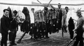 "Fangstmenn fra Hudson Bay, Canada." "Fangstmenn fra Hudson Bay, Canada."