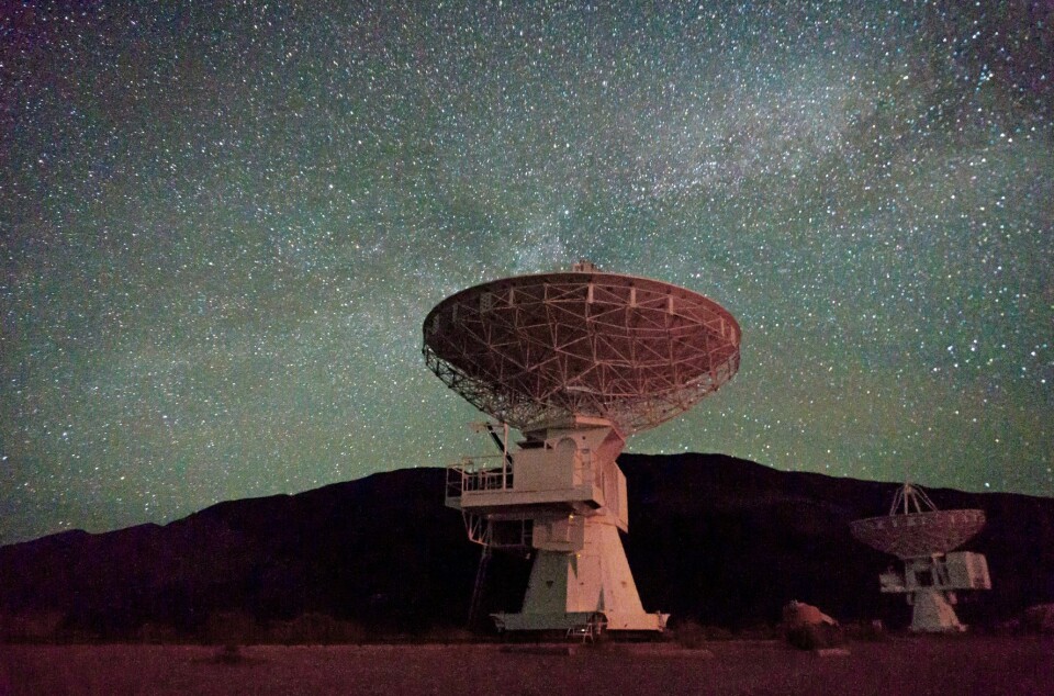 Teleskopet i Owens Valley i California.