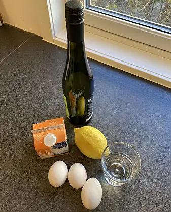 Ingrediensen til sitronsuppe Ingrediensen til sitronsuppe