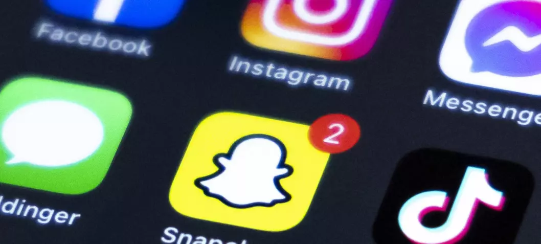 Barn bruker Snapchat, Instagram og Tiktok mindre