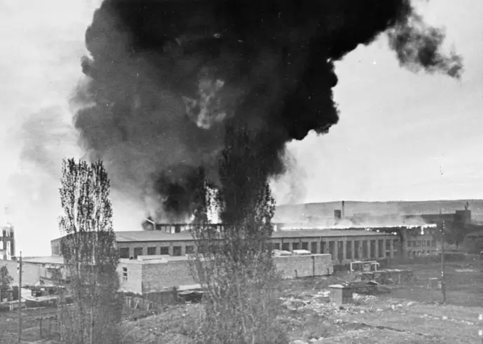 Osvaldgruppen gjennomførte flere sabotasjeaksjoner mot bedrifter som produserte utstyr som var nyttig for den tyske okkupasjonsmakten. A/S Per Kure på Hasle i Oslo produserte transformatorer. I mai 1944 ble bedriften sprengt.