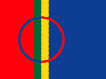 "Det samiske flagget." "Det samiske flagget."