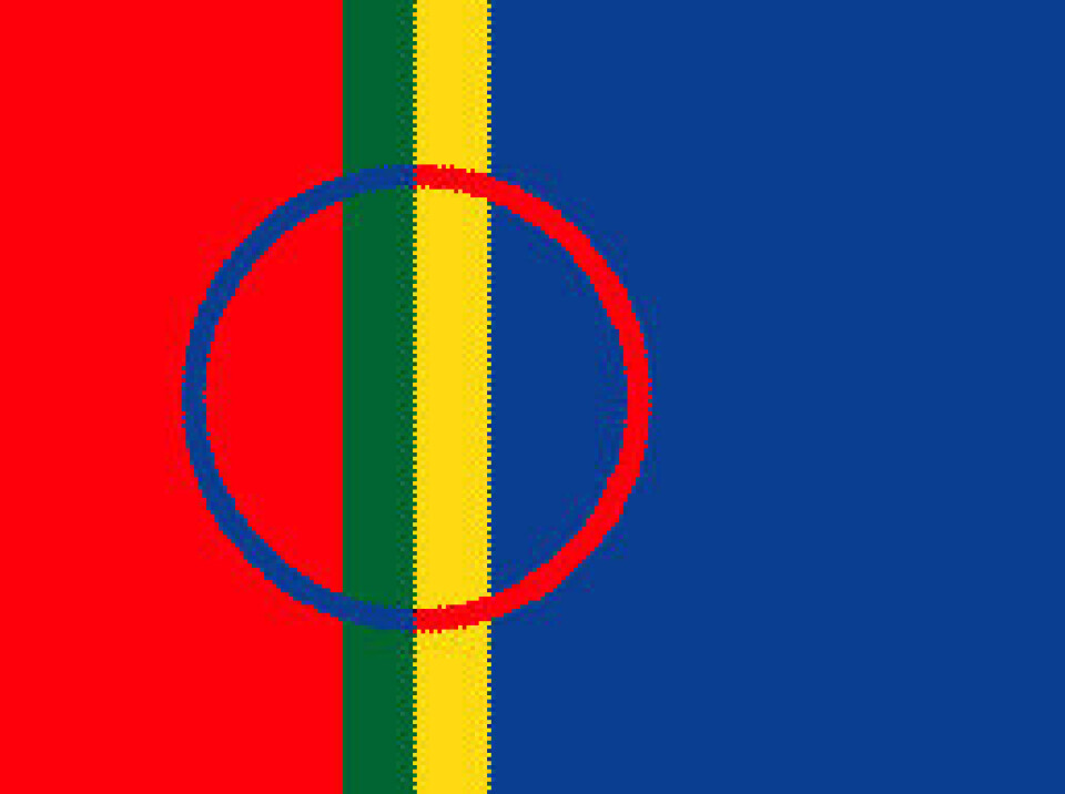 'Det samiske flagget.'