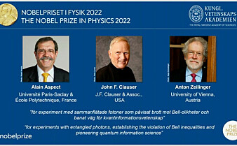 Nobelprisen i fysikk er delt ut for forskning på kvantemekanikk