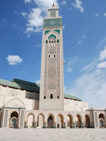 "Bildet viser Hassan II moskeen i Casablanca, Marokko. Illustrasjonsfoto: Lars Akerhaug."