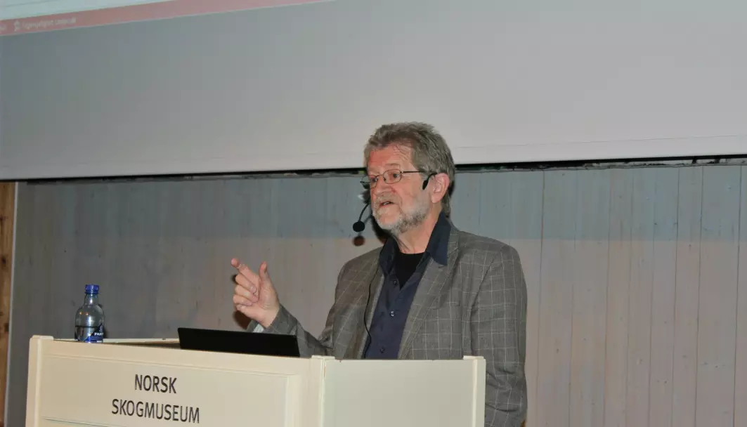 Under boklanseringen på Norsk skogmuseum i Elverum 27. september fortalte Ingar Kaldal om hvordan skogsarbeideren var moderne.