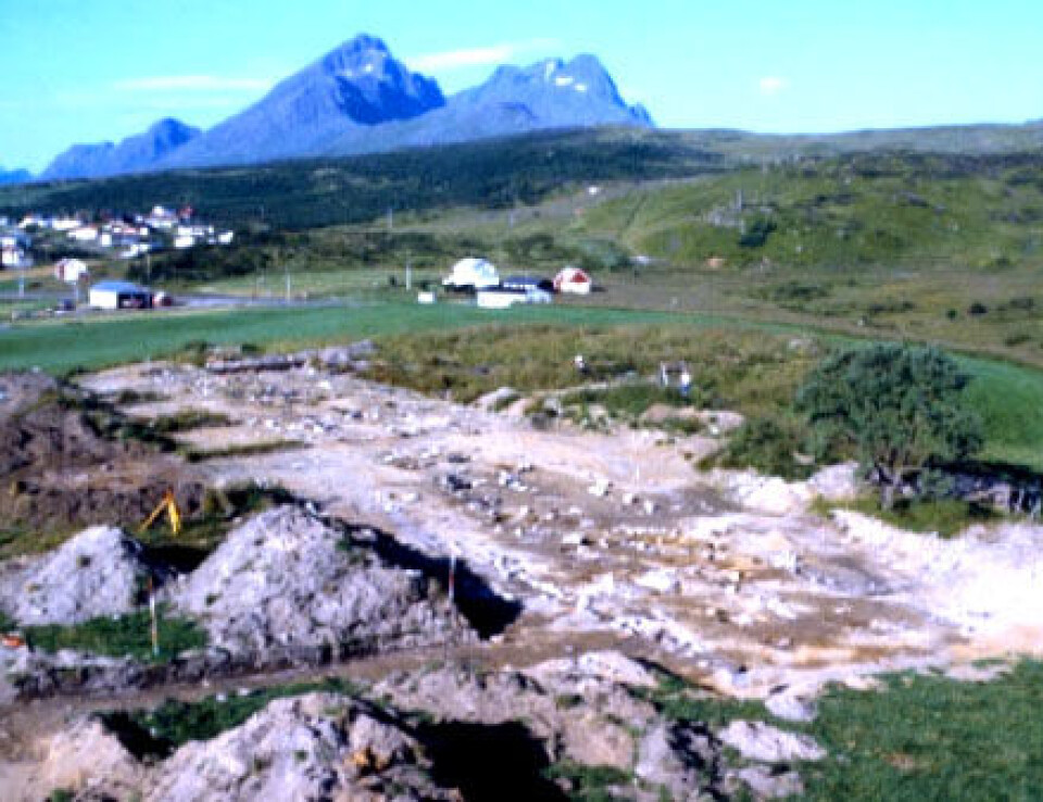 'Fra utgravingene på Borg. (Foto: Tromsø Museum)'
