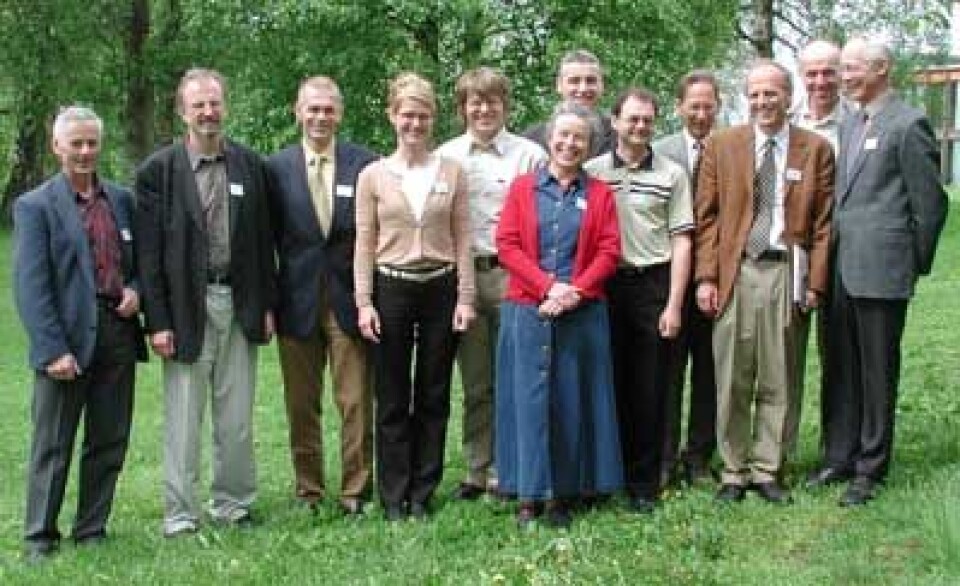 'Forskergruppen i MILDRI. Arild Vatn er nr. to fra venstre. (Foto: Knut Werner Alsén).'