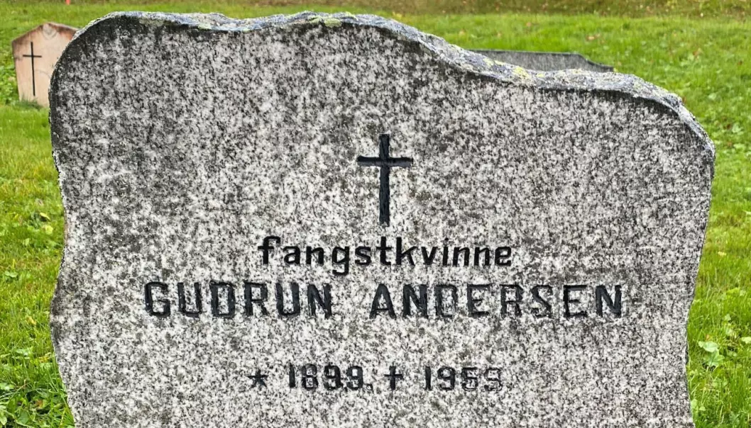 Gravsteinen til fangstkvinnen Gudrun Andersen ble vernet i år, samtidig som gravstøtten ble oppdatert med inskripsjonen «fangstkvinne».
