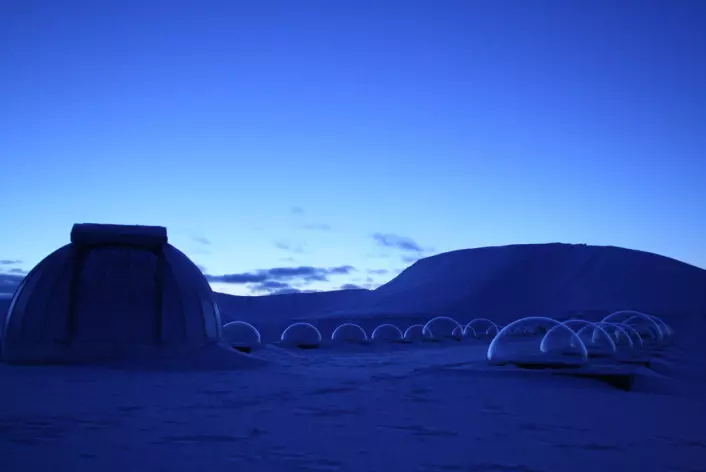 "Nordlysobservatoriet på Svalbard."