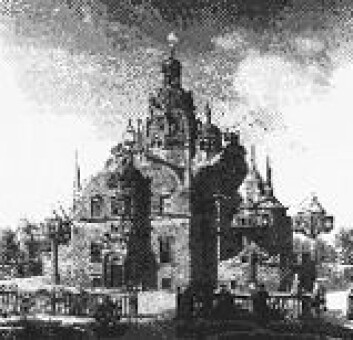 "Uraniborg - et av Tycho Brahes berømte observatorier som ble bygget på øya Ven." "Uraniborg - et av Tycho Brahes berømte observatorier som ble bygget på øya Ven."