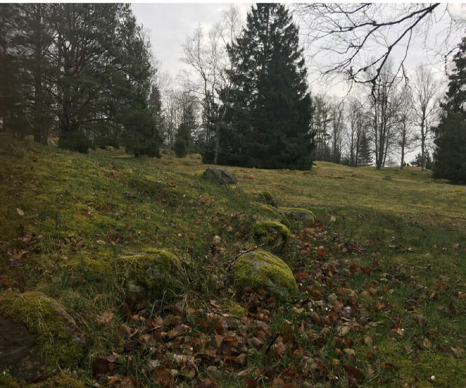The Roman-era grave Stubhøj and the Store Vikingegrav at the Hunn burial site in Østfold are marked with kerbstones.