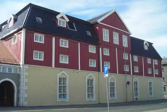 Sukkerhuset i Trondheim. Handelskompaniet som drev det hentet en periode molassis direkte fra St. Croix.