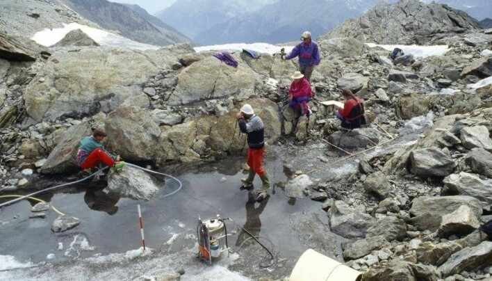 Først året etter at ismumien ble funnet, var det mulig å foreta en skikkelig utgraving ved funnstedet.