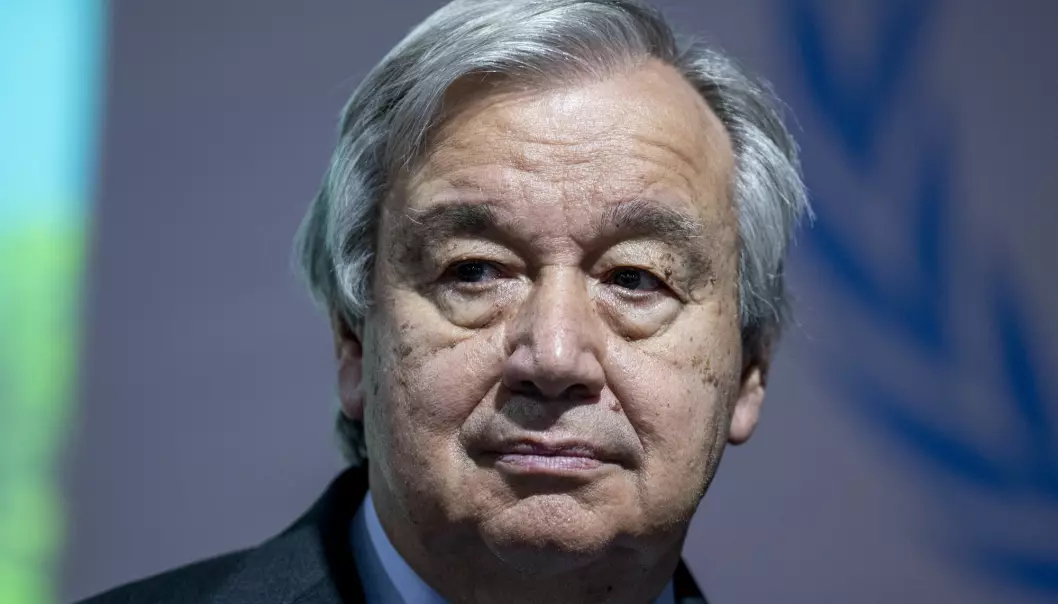 FNs generalsekretær António Guterres brukte svært sterke ord under sin åpningstale på klimatoppmøtet COP27.