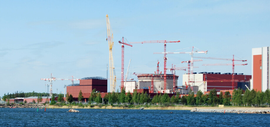 Olkiluoto 3 i Finland under bygging i 2009.