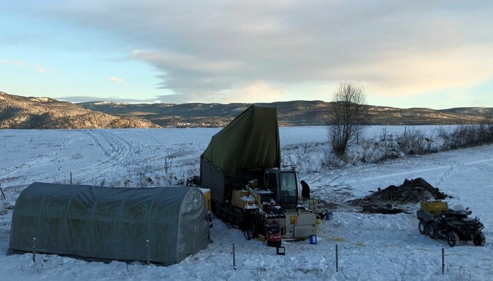 Rare Earth Norway AS nå i ferd med å avslutte sin andre boring på Fensfeltet. Dette bildet er tatt fra boreriggen i fjor vinter.