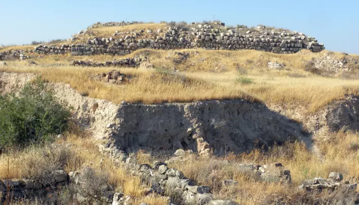 Ruinene av et palass i Tel Lachish i dag.