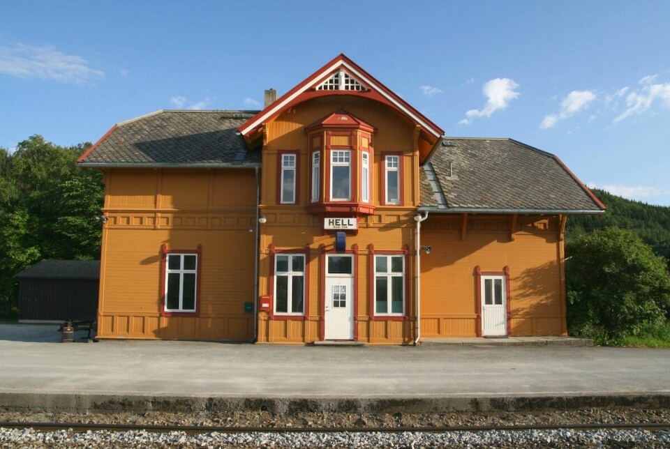Hell Railway Station in Hell, a Norwegian village near the Trondheim Airport. There’s a heat pump system in a hotel in Hell that has enabled the owners to cut their electricity use by 70 per cent.
