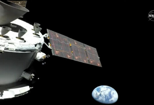 Her er Artemis-1 på vei til månen