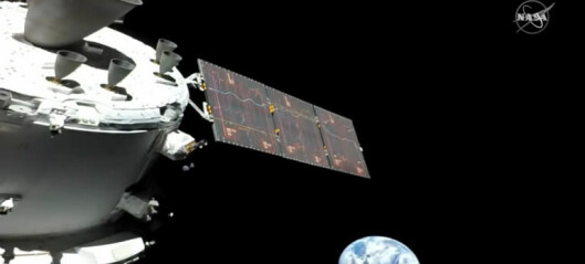 Her er Artemis-1 på vei til månen