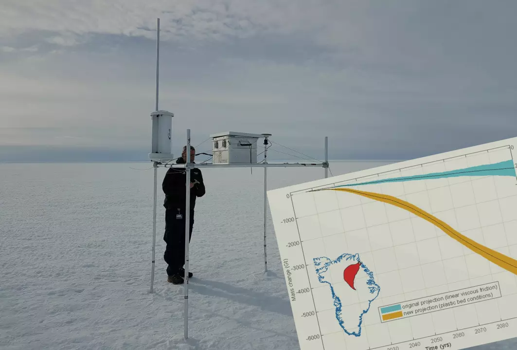 Data fra GPS-stasjoner flere hundre kilometer inne på innlandsisen gir den mest robuste kunnskap vi har om smeltingen så langt inne på land.