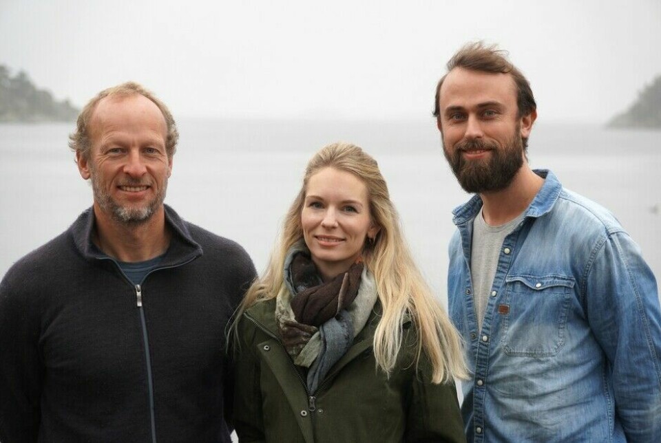 From left: Esben Moland Olsen, Tonje Knutsen Sørdalen and Kim Halvorsen are behind the new study on lobsters