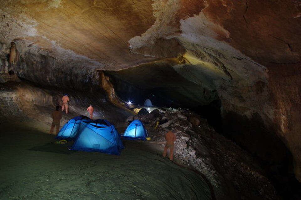 Base camp for astronauter på huletrening CAVES i 2011. Foto: ESA/S. Bresnik (Foto: ESA/S. Bresnik)