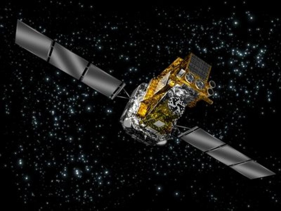 Integral, ESAs gammastråleobservatorium. Som melder at geometrien i Universet synes å være ... kontinuerlig, ikke kvantisert. (ESA/Medialab) (Foto: ESA/Medialab)