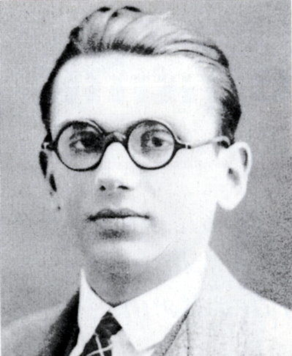 Kurt Gødel, som blant mye annet også overrasket Einstein i 1949 med en meget original løsning av den generelle relativitetsteoriens likninger. Her et ungdombilde fra 1925. (Foto: Wikimedia Commons)