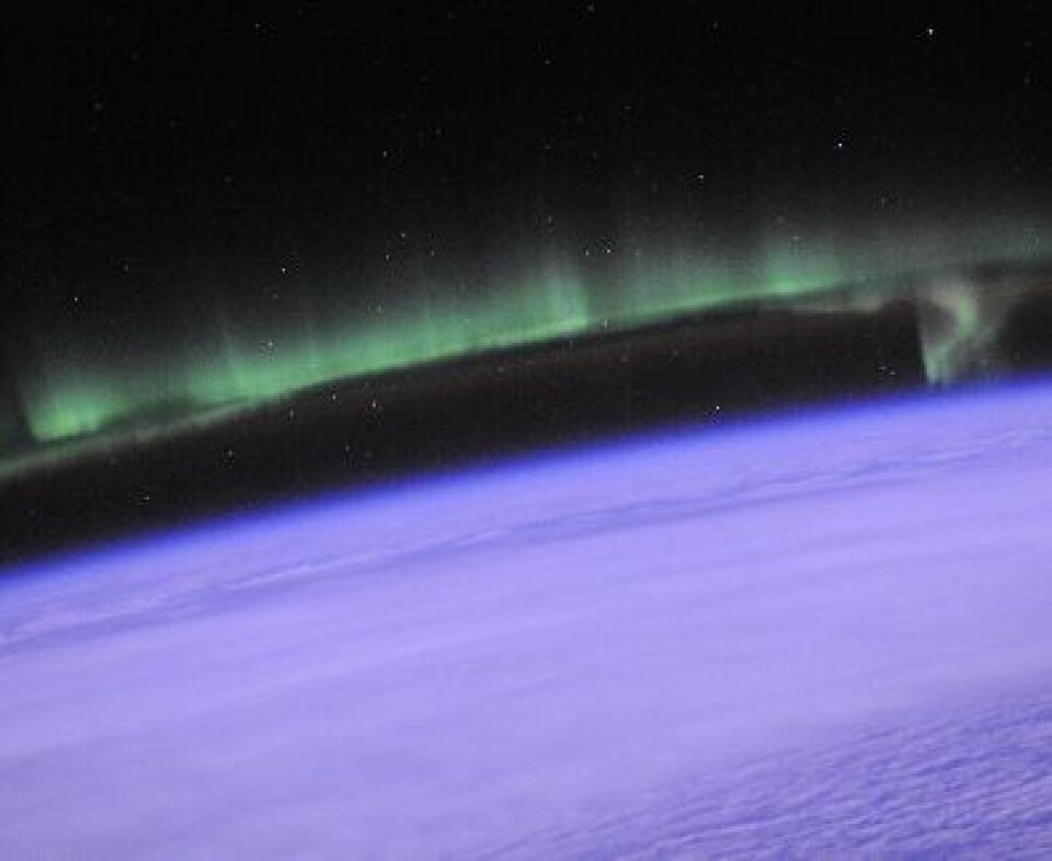 Ingen tvil om at sola påvirker oss. Her er nordlys sett fra en av NASAs astronauter på Romstasjonen nylig. (NASA)