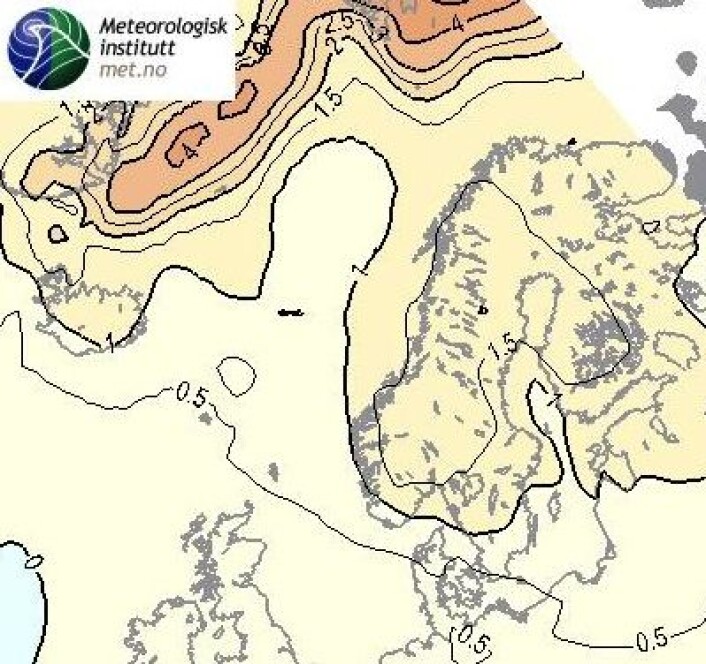 Det ligger an til bli en ganske mild start på vinteren, i følge denne langtidsprognosen for nov-des-jan. Særlig i innlandet og på Svalbard. (Foto: (met.no)) Det ligger an til bli en ganske mild start på vinteren, i følge denne langtidsprognosen for nov-des-jan. Særlig i innlandet og på Svalbard. (Foto: (met.no))