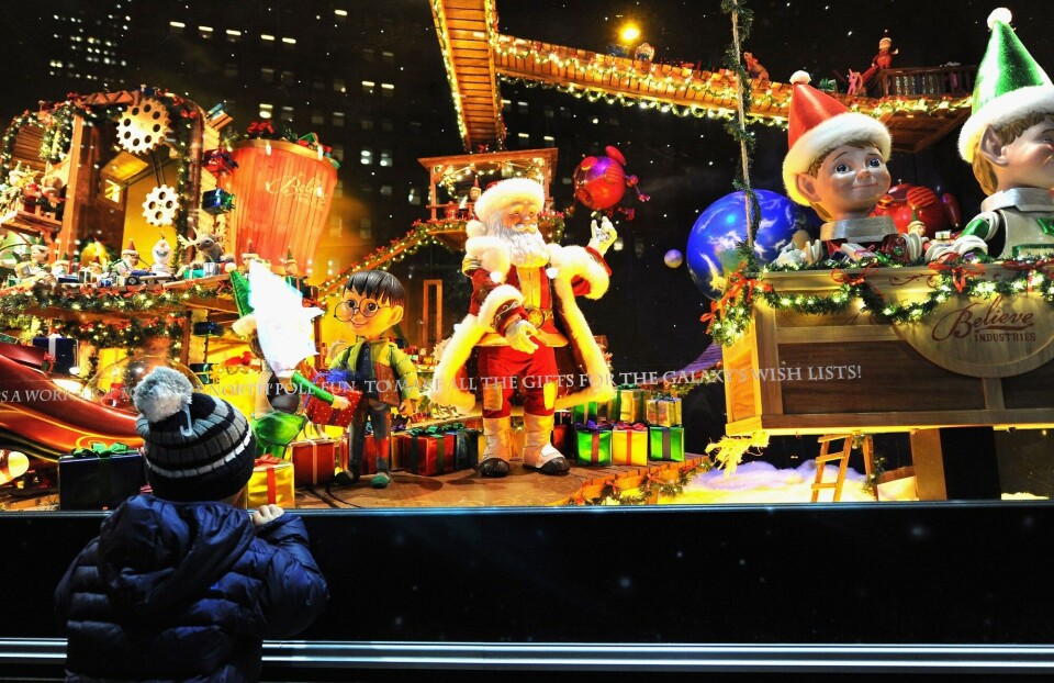 Julevindu på Macy's Herald Square i 2014.