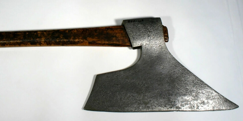 Sevle-guten (‘the Sevle boy’) was one of the 19th-century murderers about whom several accounts were written. He was executed in 1843 with this axe, which can be found in the Norwegian National Museum of Justice’s collection.