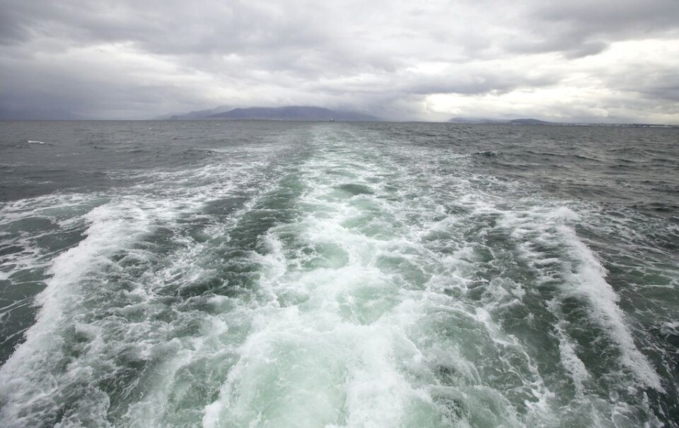 «Knorr» forlater Reykjavik, Island. Foto: Sindre Skrede
