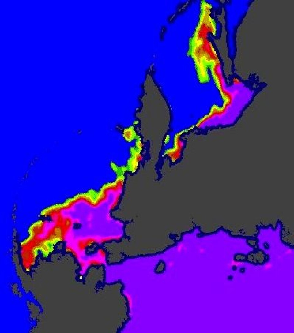 Mye sjøis sør for Bering-stredet denne vinteren. Men nå må isen der snart vike plass for sol og sommer. (Foto: (EUMETSAT osisaf.met.no))