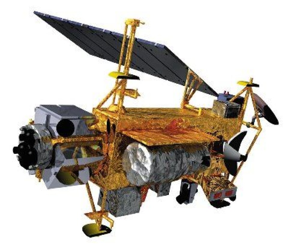 Denne satellitten ga i sin tid ny innsikt i solas UV-stråling og atmosfæren vår. Men nå ramler den snart ned fra himmelen ... (Foto: (NASA))