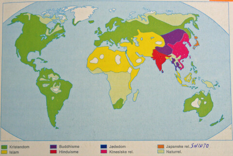 kart over kristendommen Verdensreligioner Uten Verdenskart kart over kristendommen