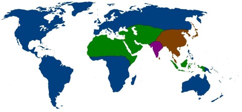 kart over buddhismens utbredelse Hva er det kart over religioner ikke viser oss?