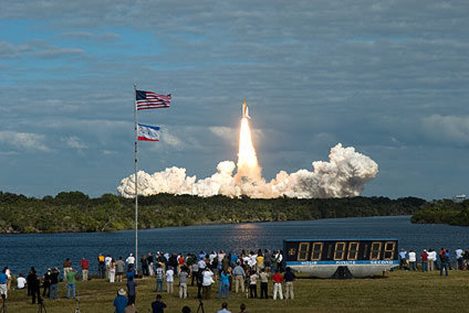 Romfergen Atlantis ble skutt opp fra Florida 16 november (NASA).