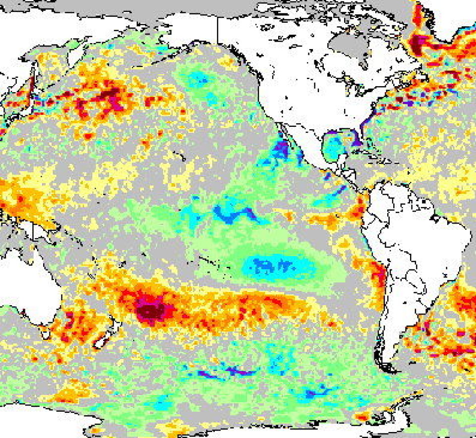 Hmmm - er La Nina på vikende front i Stillehavet? Kanskje jeg må justere min globale temperaturprognose for 2011? (NOAA)
