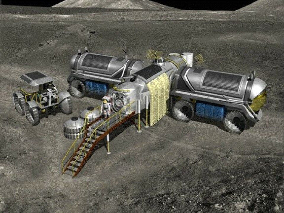 Når kommer den bemannete forskningsstasjonen på månen? (NASA)