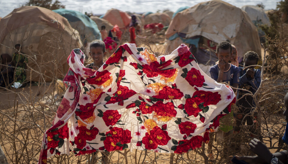 Barn ved en leir for internt fordrevne i Dollow i Somalia. Tørke har forverret situasjonen i et land der problemene allerede var store.