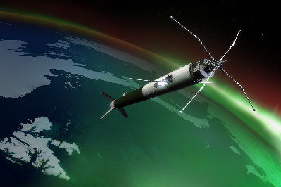Sonderaketten ICI-3: Ekte norsk romvirksomhet anno desember 2011. (Foto: (Illustrasjon: Trond Abrahamsen, ARS))