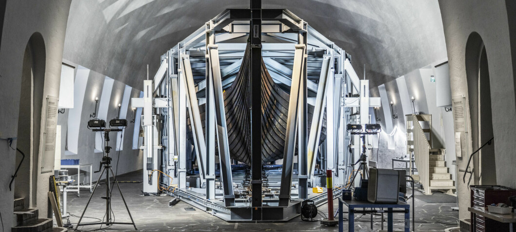 Stålrigger på 40 tonn skal skåne vikingskipene under byggingen av nytt museum
